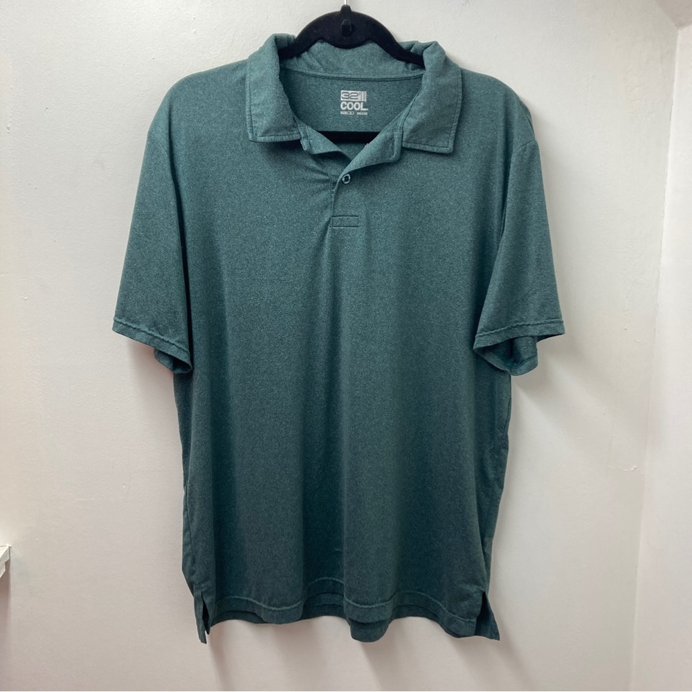 32 Degrees Cool Green Polo Shirt Mens Size XL